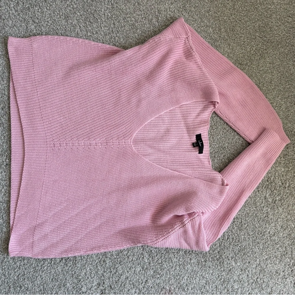 Lulus Feel It Still Blush Knit Sweater Pink - Size S